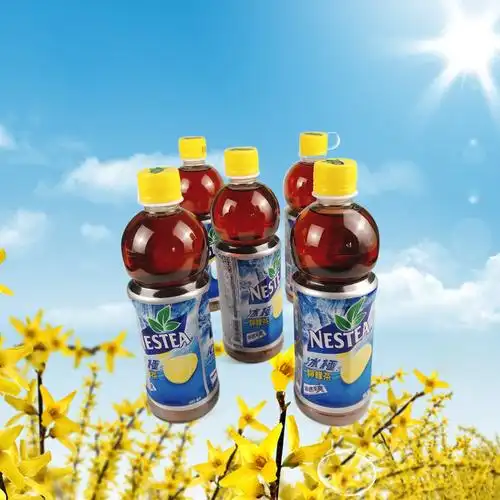香港原装进口nestea雀巢冰极柠檬480mlx5瓶装休闲茶饮料