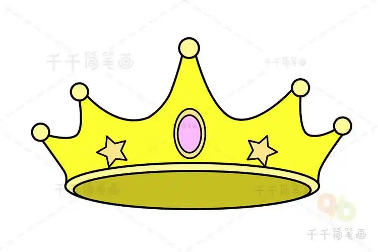 公主皇冠头饰简笔画爱莎皇冠简笔画美丽王冠简笔画国王皇冠简笔画教程