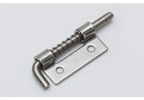 304不锈钢铰链 配电箱设备弹簧插销式 工业柜门带孔焊接铰链