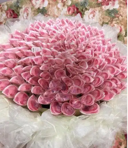 折纸一百元折玫瑰花人民币折玫瑰花图解-精美的纸币玫瑰花折纸大全