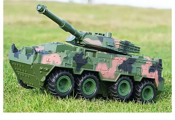 军事装甲车耐摔坦克玩具仿真模型大号惯性履带式越野儿童生日礼物迷彩