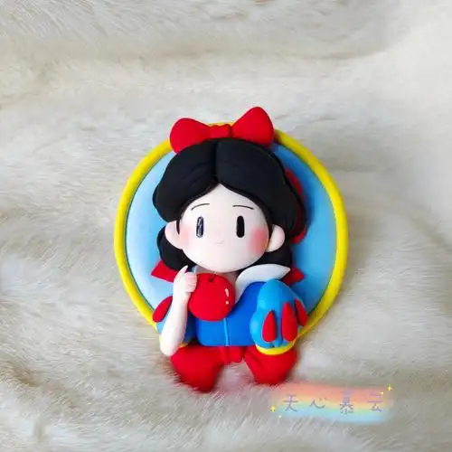 diy超轻粘土  #我的粘土世界  #白雪公主  #迪士尼公主手办视频教程