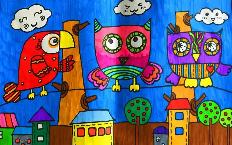 五年级美术作品(10月份)