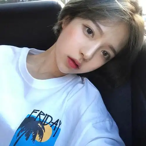 girlface短发女生头像