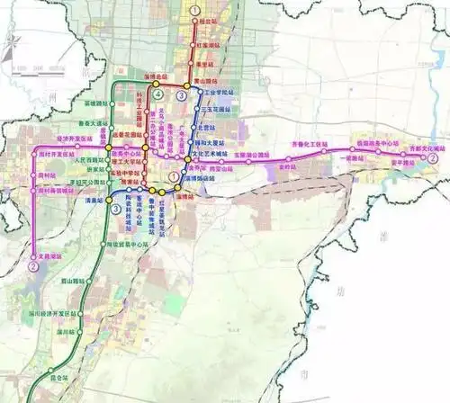 淄博市轨道交通线网推荐方案