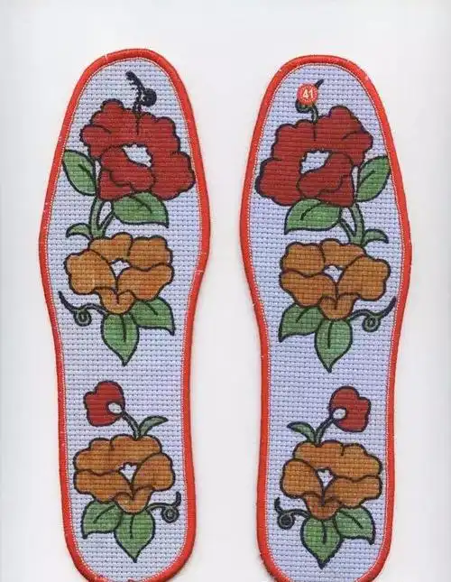 1000种十字绣鞋垫花样,好看又简单的鞋垫花样,手工鞋垫花样图案大全