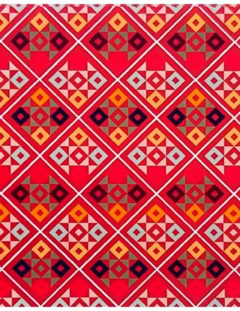 中国传统纹样--少数民族纹样《壮族》第一期  图二:蛙蛇纹壮族贴布绣