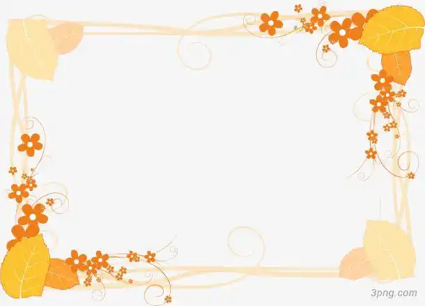 卡通手绘清新边框png素材透明免抠图片-卡通手绘