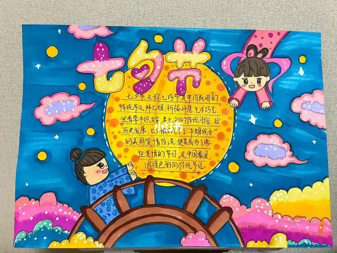 七夕节手抄报