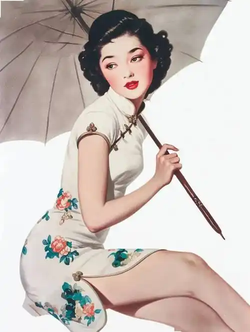 一组老上海风情旗袍!