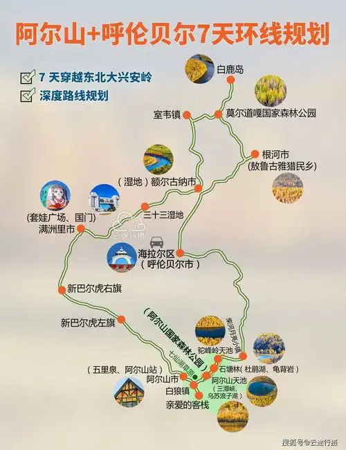东北大兴安岭阿尔山呼伦贝尔7日旅游攻略原创