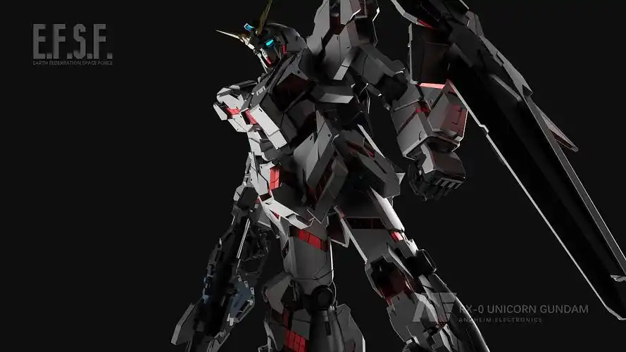 rx-0 uc gundam/高达独角兽