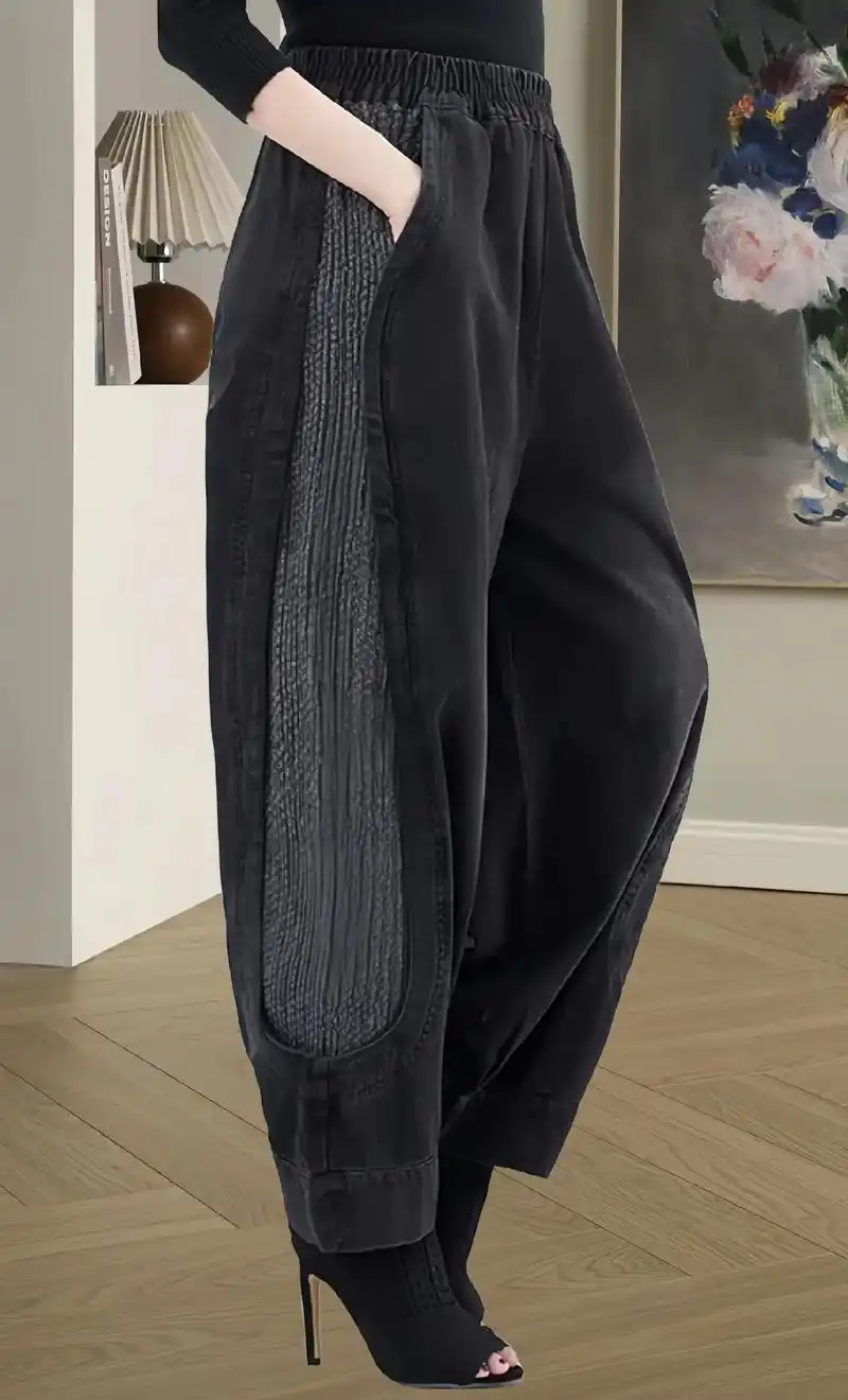 大码高腰宽松灯笼裤.姐妹们!