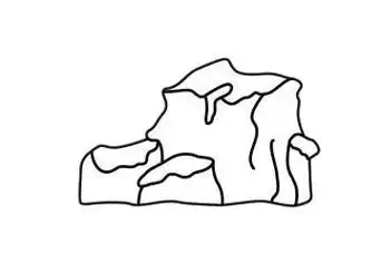 山峰风景简单简笔画