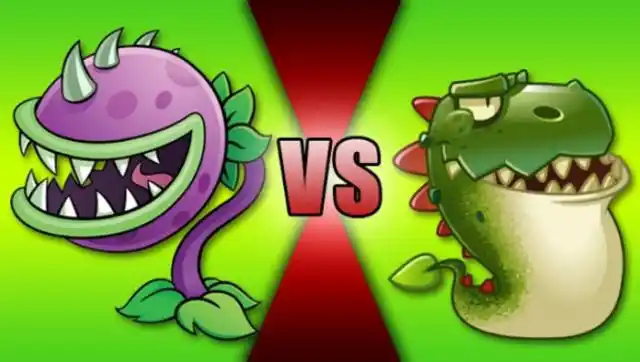 pvz食人花遇见神秘吃货大嘴植物,这下它算是遇见对手了