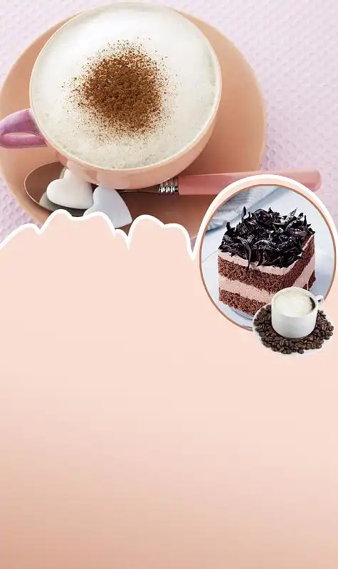 背景素材psdjpg蛋糕店试业活动海报背景素材psdjpg手绘点心布丁奶茶