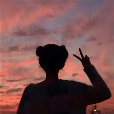 少女头像可爱背影图片真人女生头像侧面唯美