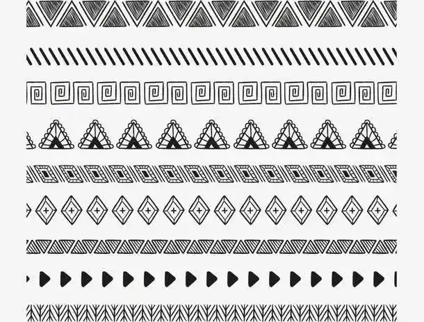 欧式古典线条花纹矢量素材