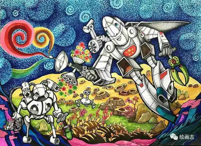 科幻绘画作品(科幻绘画作品大全一等奖)-我的快乐小窝