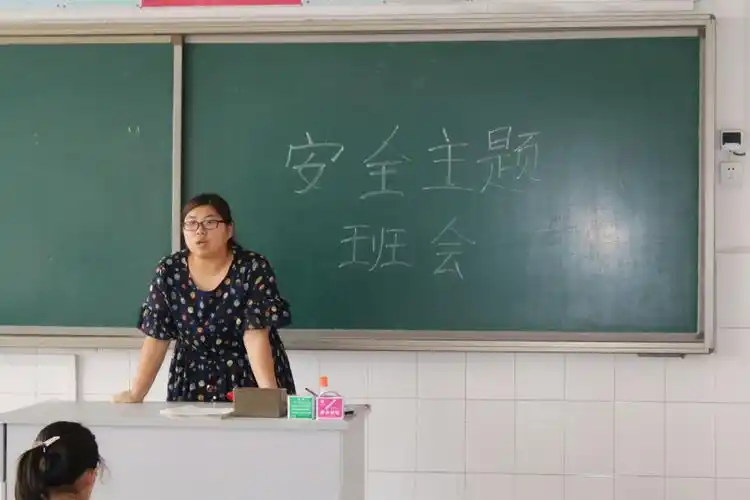 宁家埠镇荐家小学开展交通安全教育主题班会