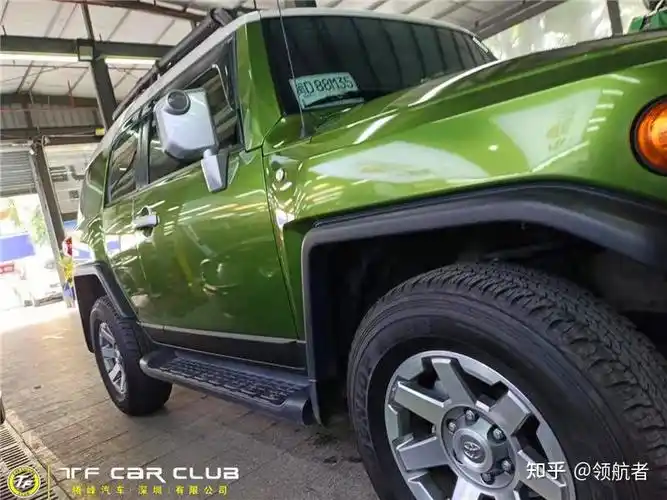 汽车贴膜-丰田fj酷路泽贴膜-改色保时捷曼巴绿 - 知乎