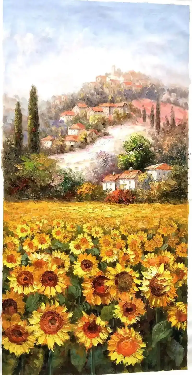 田园风油画系列.天天向上,看上的私聊我.#装饰画 #软装搭配 - 抖音