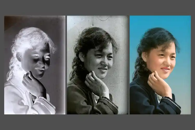 8几年的黑白老底片,修复加做彩色 - 大宝老照片修复 - 图虫