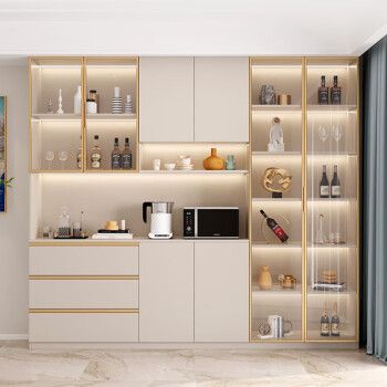 帝芙迪酒柜餐边柜一体靠墙现代简约厨房客厅储物高柜酒柜子北欧轻奢