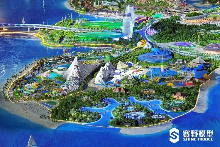 赛野模型中国海南海花岛沙盘模型