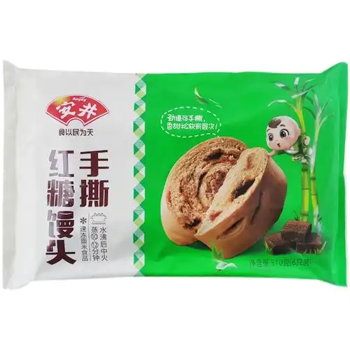 安井手撕红糖馒头刀切杂粮食品早餐花卷早点包子510g袋