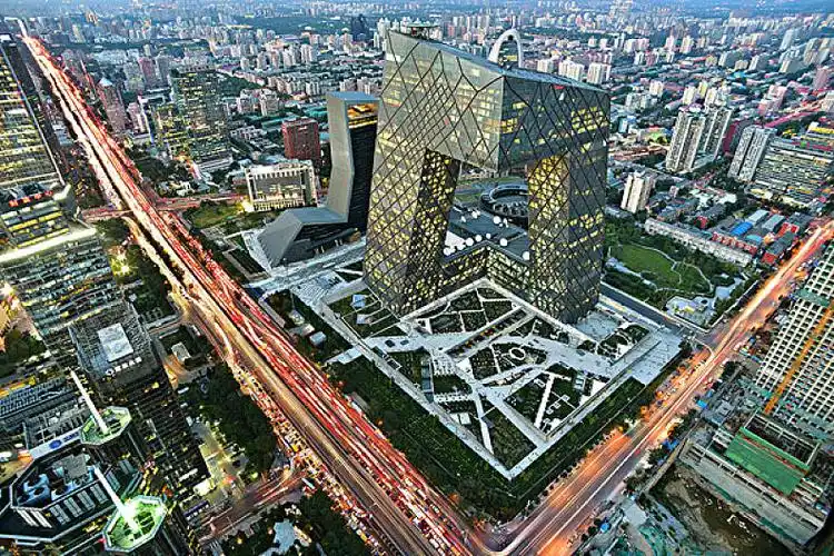 央视大楼智慧之窗鸟瞰_高清图片_全景视觉