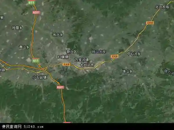 七台河市卫星地图 - 七台河市高清卫星地图 - 七台河市高清航拍地图