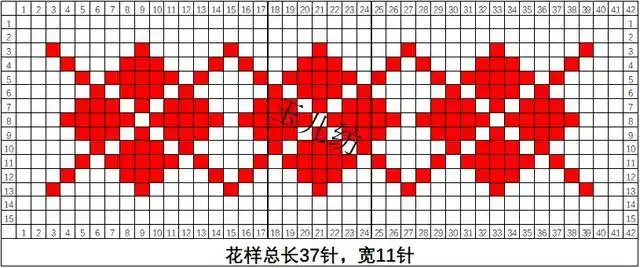 60款织中间花样动物和植物花样,打毛线鞋花样编织图纸