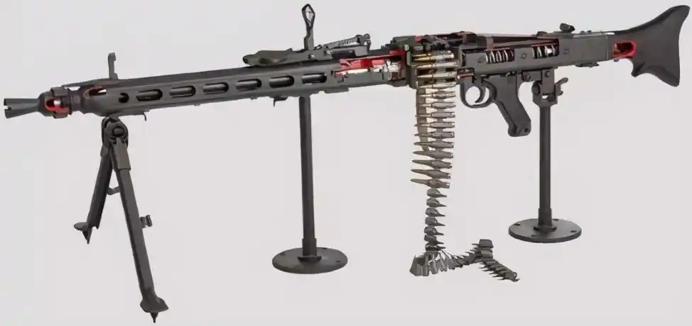 理论射速上千,mg42机枪实际消耗有多大?二战德军打仗真"富裕"