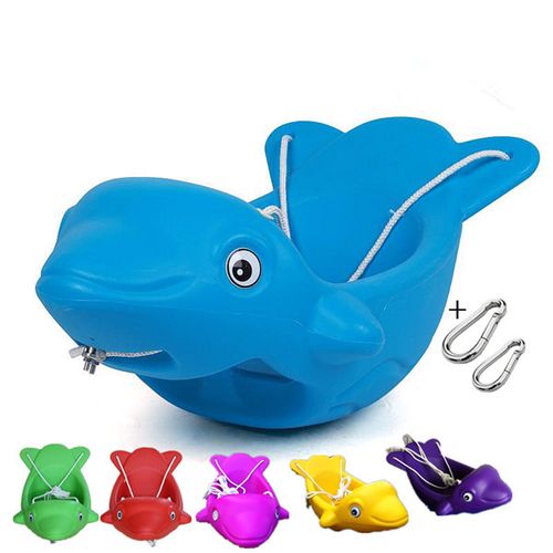 室内外儿童自制海豚秋千鱼加厚幼儿园宝宝座椅户外可活动玩具吊椅