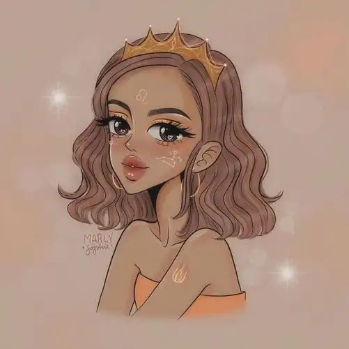 欧美风 手绘 女头像