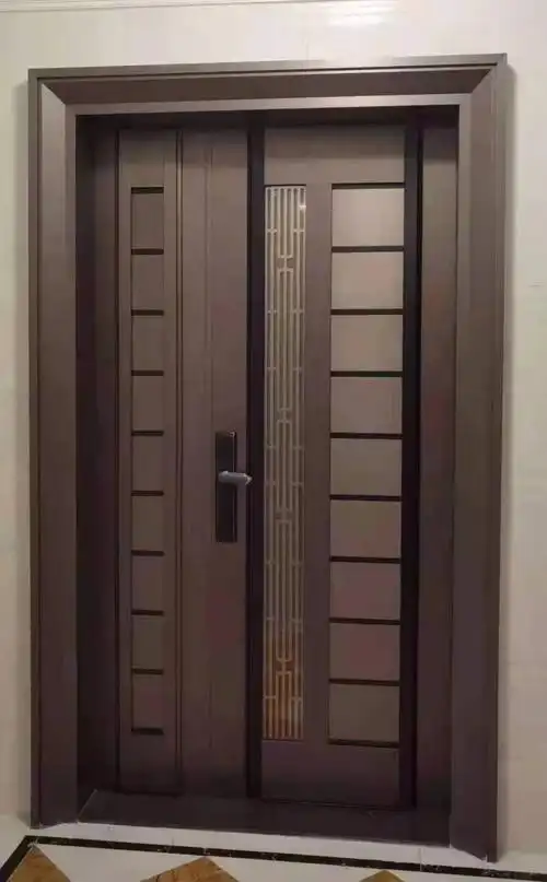 网红韩式门不锈钢入户门彩钢防盗门定制子母门