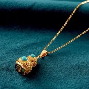 可乐直播 福禄掐丝工艺项链 15天左右发货