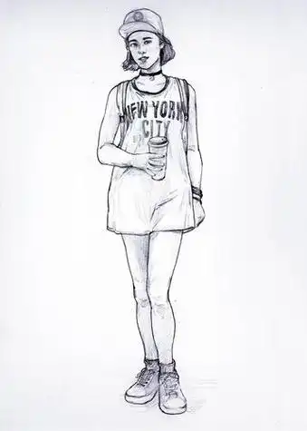 简单速写人物 简单速写人物临摹