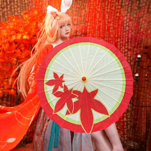 王者荣耀公孙离cos伞演出伞油纸伞