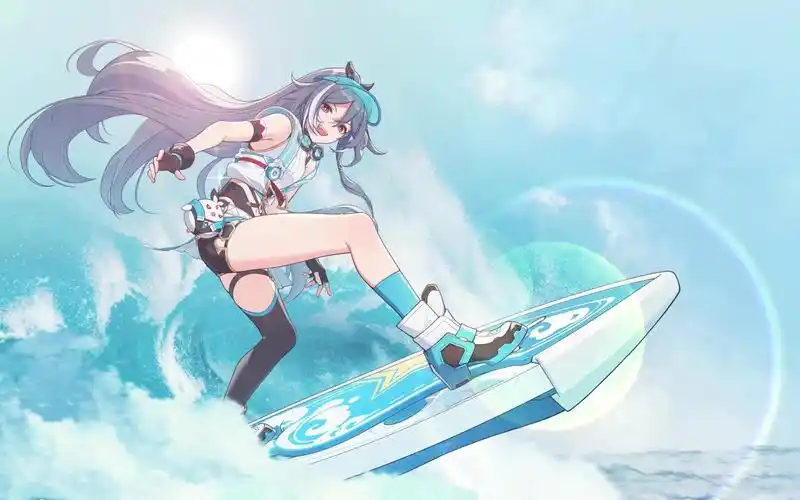 崩坏3 5.0cg 识之律者泳装冲浪cg