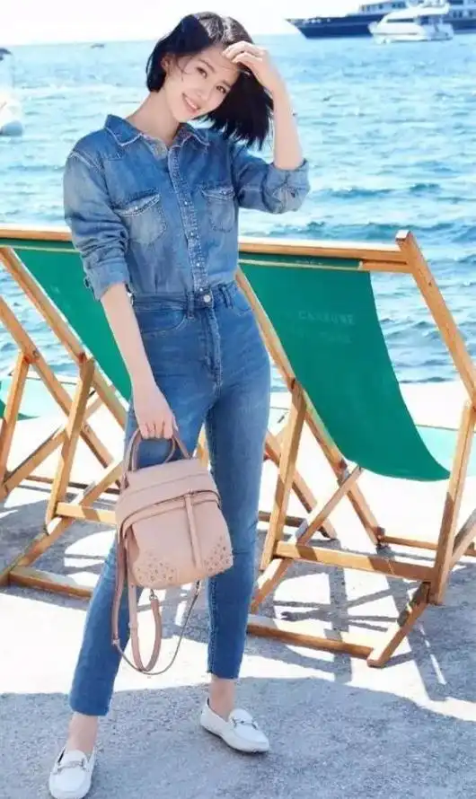 夏日牛仔裤蜕变记学刘诗诗来双乐福鞋藏不住的英伦风