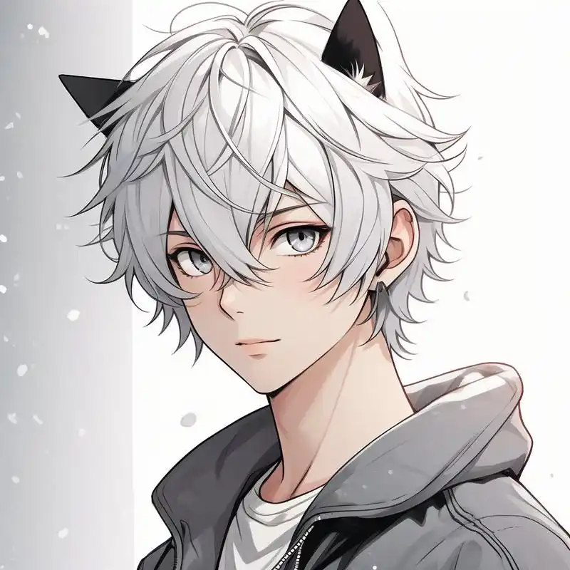 93猫耳男生头像大放送97 亲们,这次给大家带来一组超级酷炫的猫耳