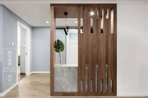170㎡现代风装修木质隔断设计