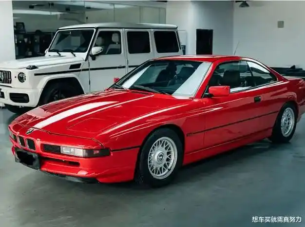 四川遇见1994款宝马850ci小鼻孔前脸像老法拉利配v12发动机