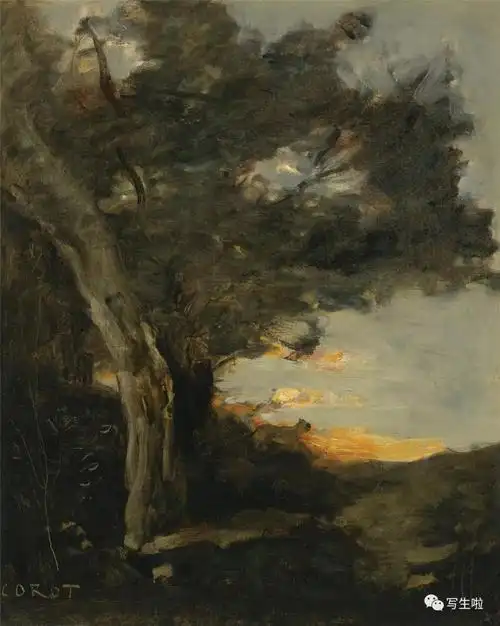 诗意的风景柯罗笔下的枫丹白露