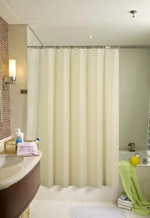 透明浴帘卫生间洗澡遮挡水隔断浴室挂帘peva防水加厚酒店纯色浴室帘子