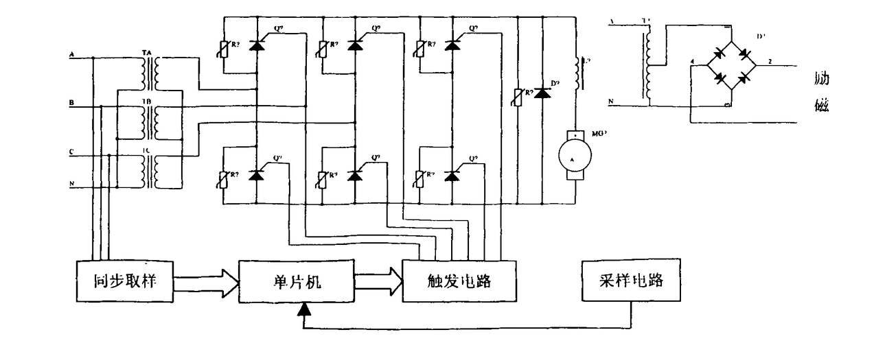 基于单片机的直流电机调速器控制电路