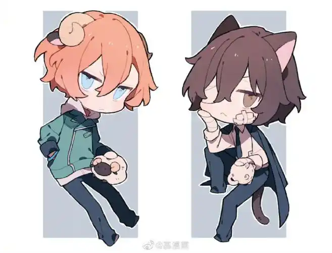 文豪野犬##动漫头像#一些可可爱爱的q版小可爱们,真的有被萌到twi