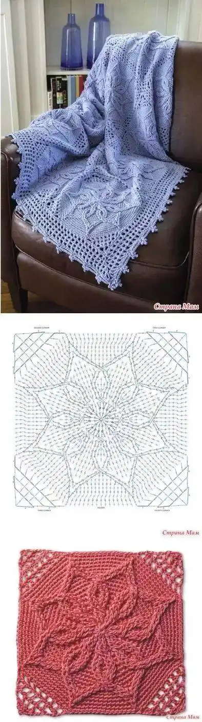 没想到,自己钩的床罩美爆了整个朋友圈!(附图解)